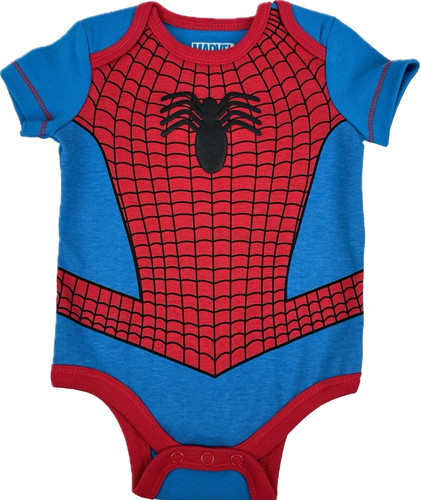 Marvel baby blue red - blue, short
